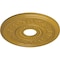 Ekena Millwork Genevieve Ceiling Medallion (Canopies up to 3 1/2"), 16 1/8"OD x 3 1/2"ID x 7/8"P, Iridescent Gold CM16GNIGS - alternate 2